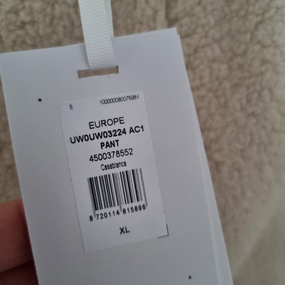 Tommy hilfiger cream sherpa/fleece joggers Size xl uk 14Elasticated waistBnwt - Picture 3 of 4